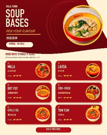 Soup base options
